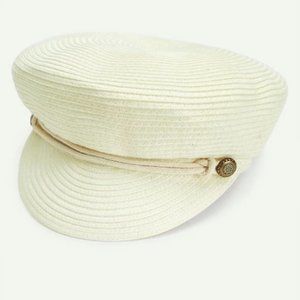 Free People Straw Baker Newsboy Summer Hat - image 1